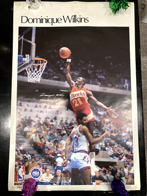 Dominique Wilkins Autographed Sports Illustrated Poster - Image 1 of 4