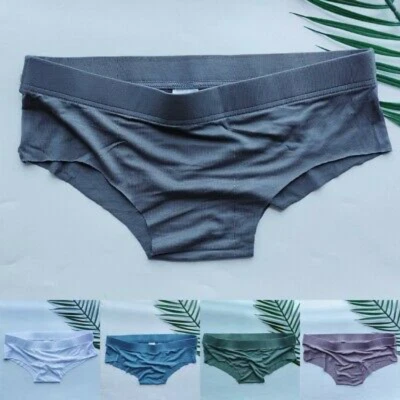 Men Sexy Lingerie Modal Briefs Breathable G-string  Low Rise Thong Underwear - Image 1 of 4