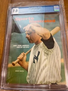 June 21, 1965 Mickey Mantle New York Yankees Sports Illustrated NO LABEL CGC 7.0 - Picture 1 of 5