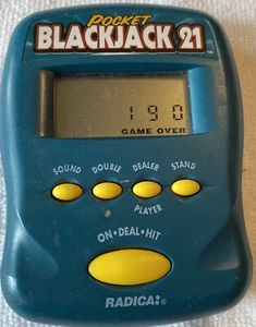 Radica 1997 Pocket Blackjack 21 Electronic Handheld Game **TESTED** - Picture 1 of 4