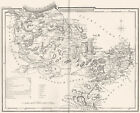 DENBIGHSHIRE. County map. Polling places. Coach roads. DUGDALE 1845 old
