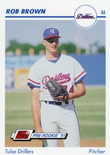 1991 Line Drive AA Baseball Card  #576 - Rob Brown - Tulsa Drillers