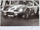 Photographie Signée Jesse Alexander Dan Gurney Cobra Daytona Litho 1965 Le Mans