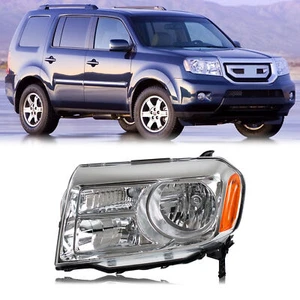 Headlight For Honda Pilot 2012-2015 Chrome Housing Front Lamp Left Side Assembly - Bild 1 von 2