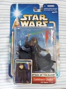 Star Wars LUMINARA UNDULI Action Figure Attack of the Clones 2002 Hasbro Jedi - Picture 1 of 2