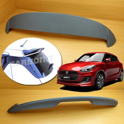 Primer Rear Spoiler For SUZUKI SWIFT 2017-2019 Hatchback 5D Foto 1 de 4