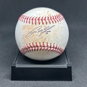 Christian Yelich Signed Autographed Major League Game Used Ball Brewers + Proof - Picture 1 of 3