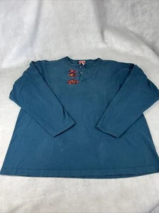 Vintage, Mickey Inc. Tigger Jumping In Leaves Longsleeve Shirt. Embroidered USA. - Picture 1 of 15