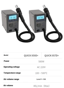 Hot Air Gun Desoldering Station 957DW Digital High Power Temperature Control - Picture 1 of 15
