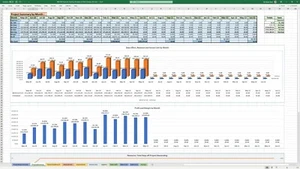 Project Revenue Finance Tracker Templates Forecast Actual Margin Profit Variance - Picture 1 of 14