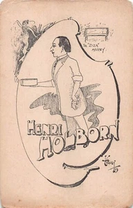 POSTCARD - MAGICIAN - HENRI HOLBORN - ZIZA MYSTERY - 1913 ESCAPE ARTIST CARNEY - Imagen 1 de 3
