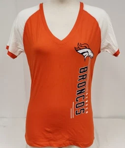Brand New Women's Team Apparel NFL Denver Short Broncos Sleeve Shirt - S - Picture 1 of 2