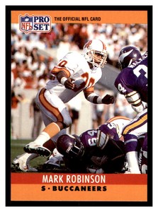 1990 Pro Set #316 MARK ROBINSON Tampa Bay Buccaneers ~D5Q