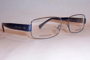 NEW Giorgio Armani EYEGLASSES GA 811 Q0Z RUTHENIUM BLUE 54mm RX AUTHENTIC - Picture 1 of 9