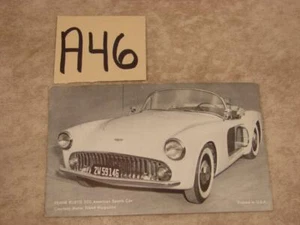 A46 VINTAGE ARCADE CARD AMERICAN SPORTS CAR FRANK KURTIS 500 MOTOR TREND MAGAZIN - Picture 1 of 1