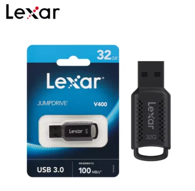 Original Lexar V400 USB Flash Drive 32GB 64GB 128GB Reading Speed Up To 100MB/s - Image 1 of 4