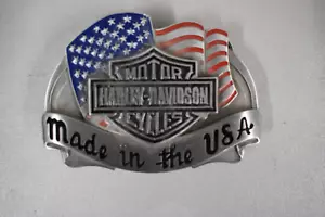 RARE HARLEY DAVIDSON MADE IN THE USA BELT BUCKLE OFFICIAL NUMBERED 981332 - Picture 1 of 1