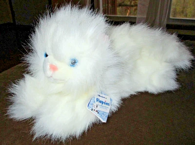 A&A FLOPSIES BLANCO PELO LARGO GATO PELUDO CLEMENTINA, CON ETIQUETAS, MUY BUEN ESTADO Foto 1 de 4