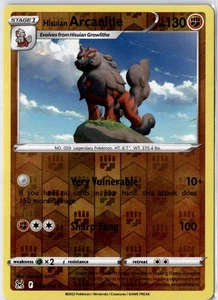 Hisuian Arcanine 084/196 Lost Origins Reverse Holo Rare NM Pokemon Card - Picture 1 of 2