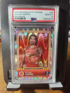 2024 McDonald's Chrome #88 Dylan Harper Raywave PSA 10 - Picture 1 of 2