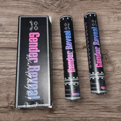 Poppers de confeti azul biodegradable cañón de confeti Gender Reveal - A0036 Foto 1 de 2