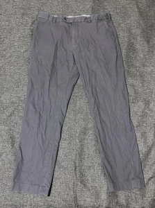 Brooks Brothers Pants Mens Size 35x30 Purple Milano Flat Front Chino Trousers - Picture 1 of 10