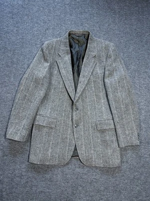 De colección Levis Ropa de Hombre 44L Espiga Tweed Blazer Chaqueta Lana Deporte Traje Abrigo Foto 1 de 4