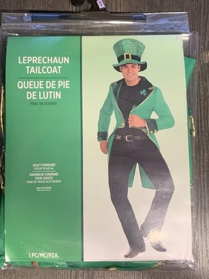 NUEVO Elegante Abrigo de Duende Día de San Patricio Vestir Halloween Disfraz para Adulto Foto 1 de 4