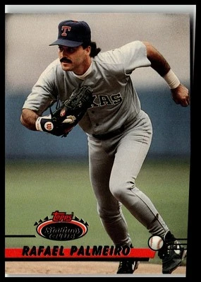 1993 Stadium Club #115 Rafael Palmeiro Texas Rangers MM - Image 1 of 2