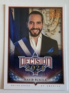 Decisión 2024 Nayib Bukele Lámina Naranja DÍA DE LAS ELECCIONES #30 #'d 1/1 - Imagen 1 de 3
