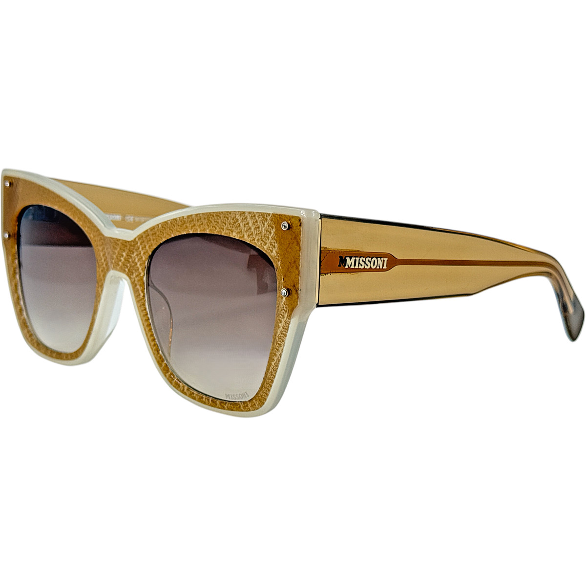 Missoni MIS0040S Womens Plastic Sunglass 0T53HA Beige Ivory 52-22 Italy Missoni Women main image 3