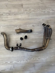 Honda CB650F CBR650F (2014-2019) Exhaust System With Akrapovic Megaphone - Picture 1 of 4