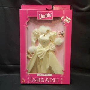 1997 Mattel Barbie Fashion Avenue Bridal Collection Winter Wedding Dress Set NIP - Picture 1 of 8