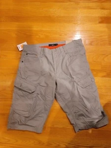 New Celio Mens Shorts Grey Cotton Cargo Shorts Relax Collection T 44 Waist 34 - Picture 1 of 7