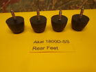 Akai 1800D-SS Reel To Reel 4 Rear Feet with Mount Screws Used