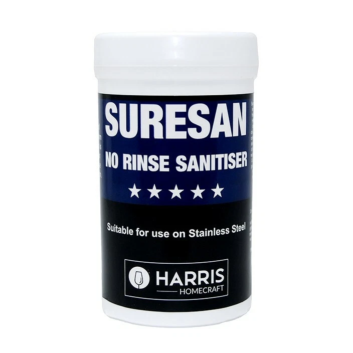 Harris Sure San Suresan No Rinse steriliser 250g resealable pot. multipack disc