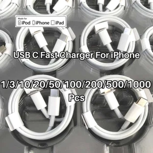 For iPhone 14 13 12 11 Pro XR 8 Fast Charger Type-C USB C Cable Cord PD 20W Lot - Picture 1 of 12