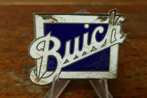 Antique Vintage 1920s OEM Buick Automobile Enamel/Brass Radiator Emblem Badge - Picture 1 of 4