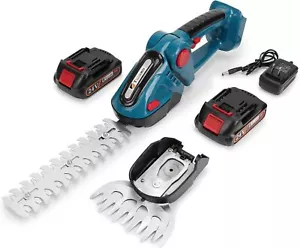 TOOVEM Cordless Grass Shear & Shrubbery Trimmer - 2 in 1 Handheld Electric NEW - Picture 1 of 9