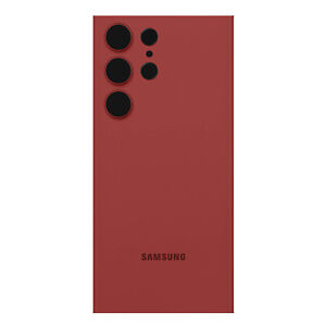 Back Glass for Samsung Galaxy S23 Ultra with Original Red Camera Lens