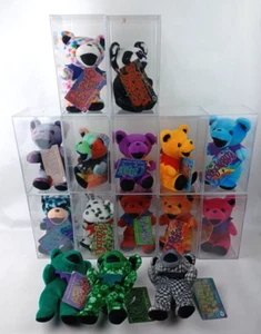 Posten 15 Vintage Grateful Dead Bears Beanie 7" Etikett Plastikhüllen 1997 1998 flüssigblau - Bild 1 von 17