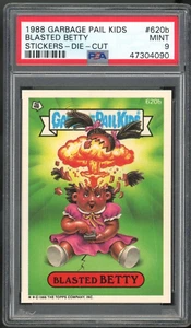 1988 Garbage Pail Kids 15th Series #620b Blasted Betty PSA 9 MINT Os15 Die-Cut - Picture 1 of 2