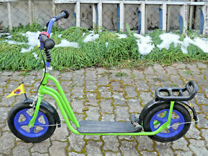 Puky R06 L blau/grün Kinderroller Tretroller Roller mit Bremse
