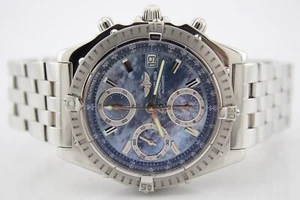 Breitling Chronomat 40 Blue MOP LTD Edition Stahl 40mm Uhr A13352 - Bild 1 von 13
