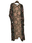 LuLaRoe Sarah - Cardigan Duster - Neuf avec étiquettes - XL - Lilas/sarcelle extensible floral sur noir
