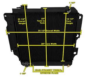 Radiador ER Champion 2 filas acabado negro para Jeep Wrangler 1997-2004 - Imagen 1 de 7
