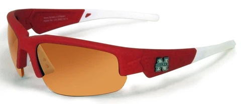 Nebraska Cornhuskers HD Dynasty Sunglasses w/ Bag - Red/White Maxx NCAA Shades Cover