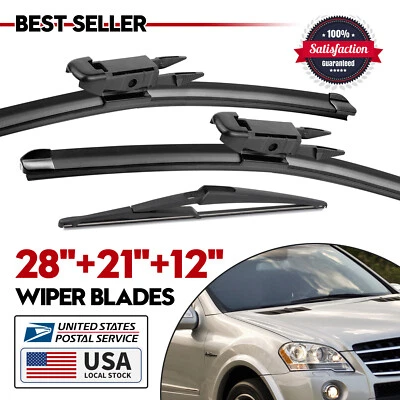 Juego de limpiaparabrisas delanteros + traseros OEM para parabrisas Mercedes-Benz ML350 2006-2011 Foto 1 de 4