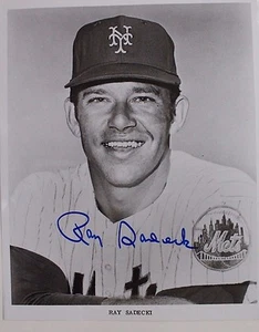 RAY SADECKI (d.2014) New York Mets Cardinals Autographed 8x10 Signed Photo 16D - Picture 1 of 2
