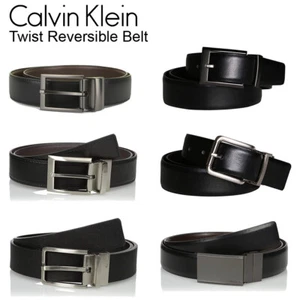 Cinturón reversible con giro de cuero genuino para hombre Calvin Klein - Imagen 1 de 46